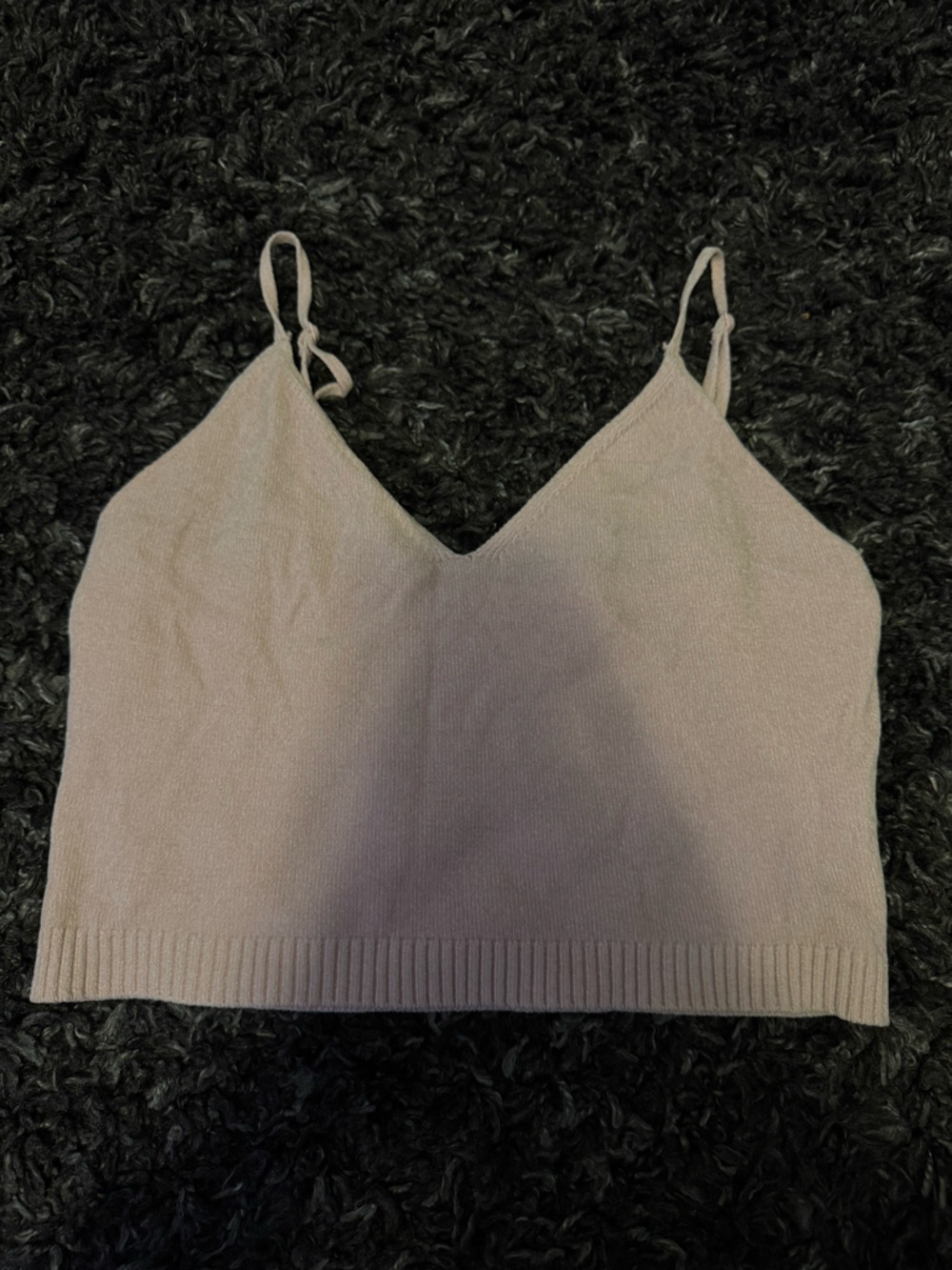 Garage Light Pink Knit Cami Top